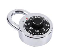 Candado de Combinación de Dígitos, Bloqueo de Seguridad Redondo para Maletas y Bicicletas, Códigos Fijos, Diseño Moderno de Aleación de Zinc