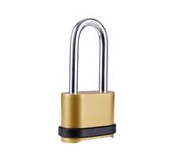 Candado de combinación de viga larga, candado, fondo de gancho de bloqueo extendido, cuatro piezas de aleación de zinc totalmente metálicas