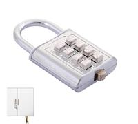 Candado de combinación digital - Cerradura de seguridad de aleación de zinc, código de seguridad de acero | Mecanismo de protección numérica multiusos, dispositivo de cierre antirrobo con función de r