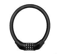 Candado de combinación para bicicleta de montaña, motocicleta eléctrica con 10000 opciones de código, no necesita llave, núcleo de aleación y revestimiento de PVC (negro)
