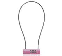 Candado de Combinación UP Security para Refrigerador, Candado para Exteriores, Puerta de Cerca, Maletero de Viaje, Candado de Cable Fino con Código, para Taquilla, Bicicleta (Cable de 60cm, Rosa)