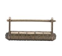 Candado de Contraseña de Combinación Antigua, Candado de Contraseña de Palabras en Inglés de Bronce Vintage, Candado de Maleta de Gabinete Retro