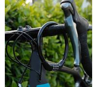 Candado de contraseña para bicicleta de montaña, cable de combinación antirrobo portátil para bicicleta y motocicleta, dispositivo de seguridad de código reajustable con funda de plástico de alta