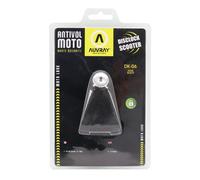 Candado de disco antirrobo Auvray DK06 de 6 mm de diámetro en negro mate.