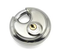 Candado de disco de acero inoxidable con llave y arco de 3/8 de pulgada for exteriores, 1 unidad(1pcs lock)