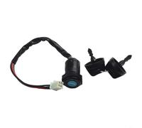 Candado de encendido robusto con 2 llaves para Dirt Bike y ATV Robusto | Diseño de 4 pines, 2 llaves incluidas, apto para 50 - 250 cc, conexión de alimentación simple, lacado en negro