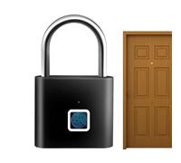 Candado de Huella Dactilar | Cerradura sin Llave, Resistente y Recargable,Cierre de Vestuarios - Para Vallas Portones Puertas Jardines Dormitorios Habitaciones Armarios Escuelas Almacenamiento