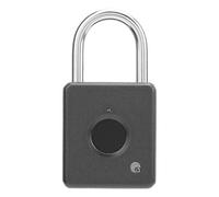 Candado de Huella Digital, Sin Llave y Sin Contraseña, Zinc Aleación, Portátil y Recargable - Alta Seguridad, Batería de Larga Duración, Ideal para Lockers y Equipaje (Negra)