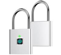 Candado de huellas dactilares, AICase Bluetooth Cerradura APP Desbloqueo, candado inteligente, bloqueo biométrico sin llave adecuado para bicicleta, casillero escolar, candado de casillero de gimnasio