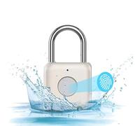 Candado de huellas dactilares, carga USB, biométrico, bloqueo de alta seguridad, mini candado para gimnasio, casillero escolar, mochila, equipaje, amarillo