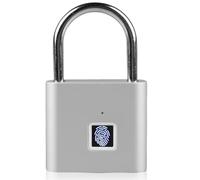 Candado de huellas dactilares, cerradura con huella digital, cerradura inteligente resistente al agua, carga USB, candado de huellas dactilares, candado para gimnasio, candado para gimnasio