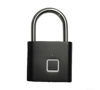 Candado de huellas dactilares recargable, IP54 impermeable sin llave con USB-C, cerradura inteligente de aleación de zinc para almacenamiento al aire libre, taquilla de gimnasio, equipaje (plateado
