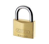 Candado De Latón Abus Mecánico 65/40mm Con Llave Maestra MK65401 ABU6540MK01