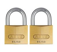 Candado De Latón Abus Mecánico 65/50Mm Paquete Doble En Tarjeta ABU6550TC