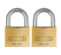 Candado De Latón Abus Mecánico 65/50Mm Paquete Doble En Tarjeta ABU6550TC