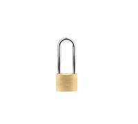 Candado de latón con llave de 30 mm, candado universal de latón con grillete largo o corto, 3 llaves de seguridad para interiores para casilleros de escuela y gimnasio, cobertizos, vallas, mochilas,