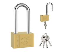 Candado de latón resistente con llaves impermeable para seguridad de casillero, mochila, caja de herramientas de 30 mm (largo)