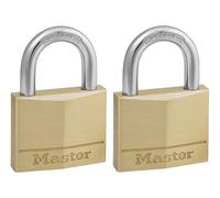 Candado De Latón Sólido Master Lock 40mm 4 Pines - Con Llave Igual x 2 MLK140T