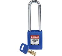 Candado de Nailon Safekey, 38mm x 122mm x 19mm, Azul