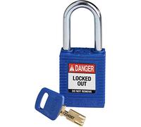 Candado de Nailon Safekey, 38mm x 84mm x 19mm, Azul