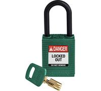 Candado de Nailon Safekey, 38mm x 84mm x 19mm, Verde