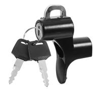 Candado de Negro para Aleación de Aluminio Antirrobo Casco | Fijación Segura del Casco, Diseño Pequeño y Ligero, Accesorio para Moto y Bicicleta