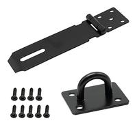 Candado de puerta, cerradura de candado de acero inoxidable de 5 pulgadas y cerradura de cobertizo, cerradura de cobertizo, puerta resistente, armario, jaula de mascotas