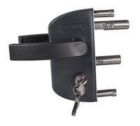 Candado de puerta de jardín LOCINOX LAKZ P1 Negro | para perfiles cuadrados de 40mm, ajustable, mecanismo de acero inoxidable | Candado para puerta de jardín, candado de reja, candado de puerta