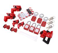 Candado de seguridad, cerrojo Lotto Tag Lockout Tagout Kit Lock Key Device Bolsa de almacenamiento para uso industrial