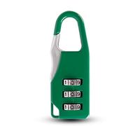 Candado de viaje pequeño con combinación de 3 dígitos de seguridad para diario, hogar, gimnasio, escuela, maletas, cremalleras seguras