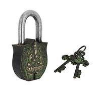 Candado decorativo Zap Impex® Ganesh grabado en latón macizo con pátina natural en una hermosa decoración