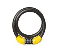 Candado digital combinado para bicicleta, 60cm,Bike Lock Yellow Diameter 0.68 inch 5 Digit Resettable(90cm)