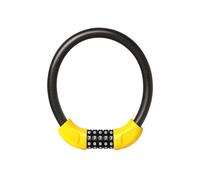 Candado digital combinado para bicicleta, 60cm,Bike Lock Yellow Diameter 0.68 inch 5 Digit Resettable(50cm)