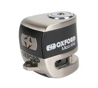 Candado Disco Oxford C/alarma Micro Xa5 5.5mm Cromado Cromado Cromado