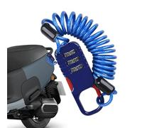 Candado eléctrico para patinete | Cerradura de combinación de 3 dígitos, bloqueo de cable retráctil para motocicleta, cesta, casco, equipo al aire libre