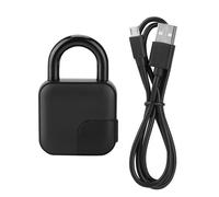 Candado electrónico biométrico sin llave con huella dactilar, candado inteligente resistente al agua con huella dactilar, carga USB y batería