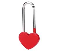 Candado en Forma de Corazon, Cerradura de Amor Rojo, Love Lock, Candado de Corazon, para San Valentín, Boda, Aniversario, Enamorado, Puente, Viaje (sin Llave)