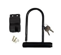 Candado en forma de U - Candado de bicicleta | Cerradura antirrobo en forma de U | Candado de metal para bicicleta de montaña con soporte en forma de U | Accesorios de ciclismo, cerraduras portátiles