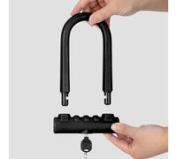 Candado en Forma de U para Patinete Eléctrico, Candado Profesional para Moto para Ciclo para Moto (BLACK)