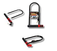 Candado en U de acero aleado y endurecido | Con 2 Llaves Incluidas | Protección Avanzada contra Cortes y Manipulación | Ideal para Bicicletas, Motos, Puertas y Garajes |18 mm Grosor y 32 cm Largo