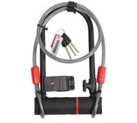 Candado en U Zefal 4947B K-Traz U17 con extensión de cable, negro, 115 x 230 mm/120 cm