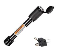 Candado Enganche Remolque 5/8 Pulgada - Antirrobo Remolque Estilo Mancuerna Americano Resistente | Acero Carbono Negro con Acabado Electrodepositado | Seguridad Universal Receptor 2 Pulgadas