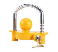 Candado Enganche Remolque de Alta Seguridad para Remolque Coche y Caravana, Antirrobo Remolque Universal con Cerradura Ajustable, Protección Robusta para Enganche y Sistema Antirrobo Remolque