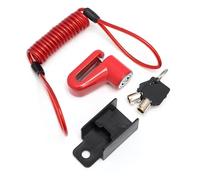 Candado for Frenos de Disco con Cable de Acero, Compatible con Patinete eléctrico Xiaomi M365 1S Pro. Protección Universal contra robos.(Red)
