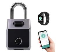 Candado inteligente con dígitos, aplicación Tuya, candado de huellas dactilares, sin llave, resistente a la intemperie, para gimnasio, oficina, casa, jardín, armario, etc