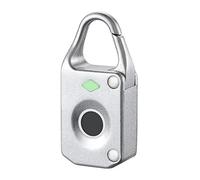 Candado Inteligente con Huella Dactilar Bloqueo de equipaje electrónica huellas dactilares inteligente automática la cerradura del cajón Kit bloqueo para Seguridad(Silver)