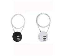 Candado inteligente de combinación de 4 dígitos para seguridad de código, candado antirrobo para casco de motocicleta, cuerda de alambre extendida, aleación de zinc