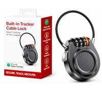 Candado inteligente para equipaje con rastreador integrado, compatible con Apple Find My No Extra Tag Needed, combinación antirrobo para maleta, mochila, bolso, bicicleta y bolsos, batería
