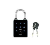 Candado inteligente para sistema Tuya, IP65 resistente a la intemperie aleación de aluminio bloqueo de seguridad con aplicación, para tarjeta RFID, contraseña y entrada de llave (T55D A)
