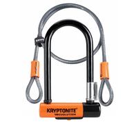Candado Kryptonite Evolution Mini-7 con cable flexible y soporte - Naranja, 7 pulgadas